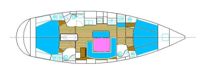 large yacht layout